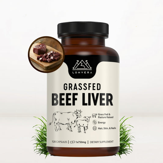 Lonvera Grass-Fed Beef Liver Capsules