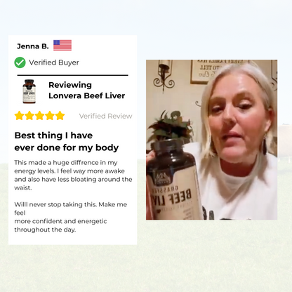 Lonvera Grass-Fed Beef Liver Capsules